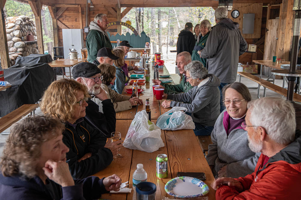 Spring Fling in New England supper in the pavilion